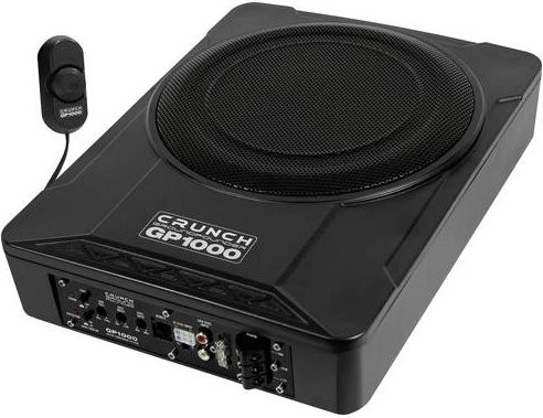 Crunch GP1000 Aktiver Auto-Subwoofer 200W Schwarz - Bild 1