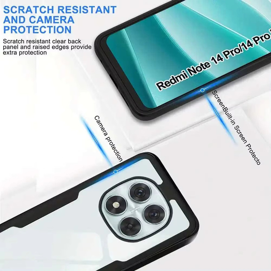 Xiaomi 360 Full Body Screen Protector für Redmi Note 14 Pro Plus, Note 14 Pro 4G 5G und Note 14, Transparent - Bild 2