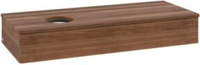 V&B Waschtischunterschrank Antao mit Frontstruktur und Beleuchtung in Walnut, B/T/H: 120 x 50 x 19 cm - Bild 1