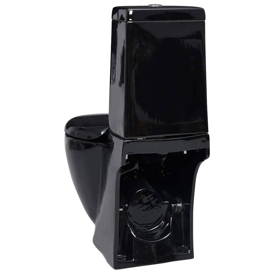 Runde Keramiktoilette von VD Home Furnishing in Schwarz - Bild 4