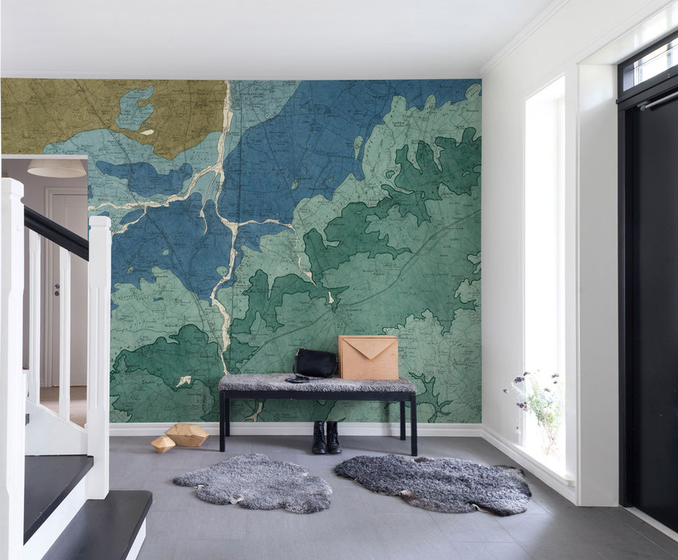 Rebel Walls Mural Oxford Clay abstrakte Vintage Tapete in Gelb, Braun und Multicolour - Bild 2
