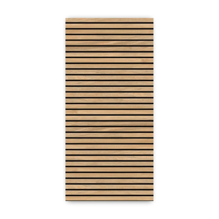 Walllux Duschrückwand Quer Eiche Streifen in Braun, Alu-Verbund, B/H: 100 x 210 cm, Dicke: 3 mm - Bild 2