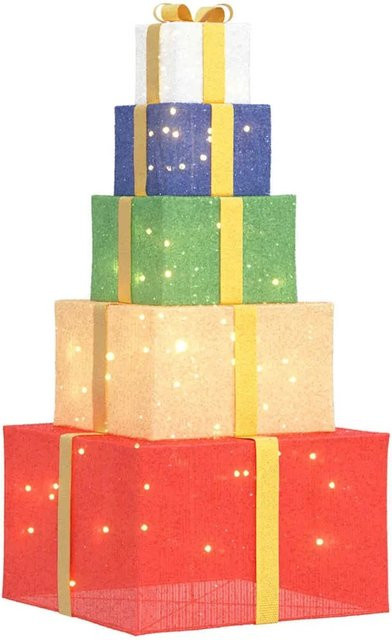 vidaXL Weihnachtsdekoration Geschenkbox mit 250 warmweißen LEDs - Bild 1