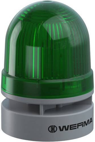 Werma Signalleuchte Mini TwinFLASH Combi 115-230VAC Grün 460.220.60 mit 95 dB - Bild 1