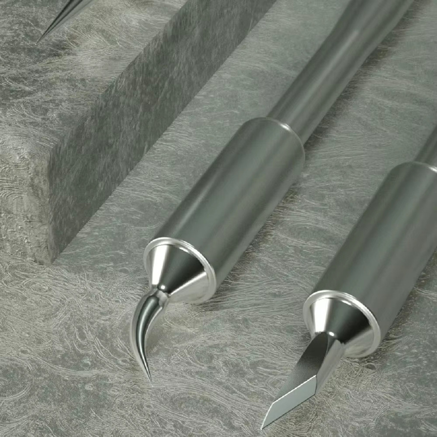 MECHANIC C245 Serie Externe Heizung Typ Präzision Elektrische Lange Kupfer Lötkolben Spitze in Silber für Lötstationen - Bild 4