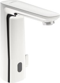 Hansa Infrarot-Waschtischarmatur HANSAELECTRA SAFETY chrom mit Sensor und Safety Stop, Ausladung: 11,8 cm - Bild 1