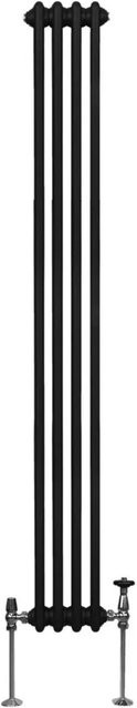 Monstershop Traditioneller 3 Spalten Heizkörper aus Stahl, Schwarz, Höhe: 180 cm, Breite: 20,2 cm - Bild 1