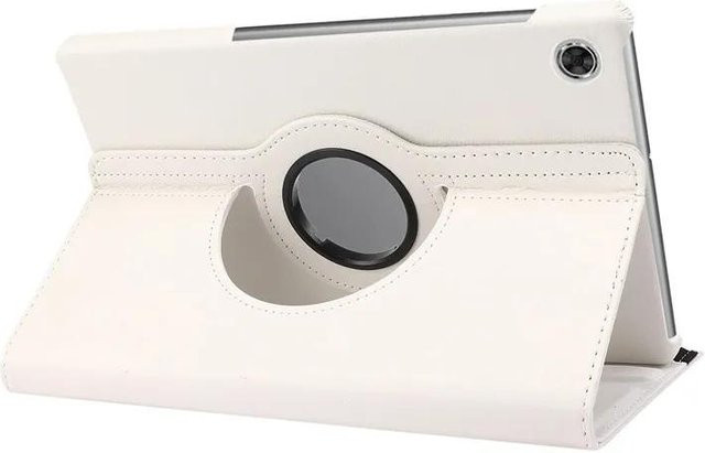 Lenovo Tab M10 HD Gen 2 Tablet-Hülle aus PU-Leder in Weiß mit 360 Grad Drehung und Ständerfunktion für TB-X306F TB-X306X - Bild 1