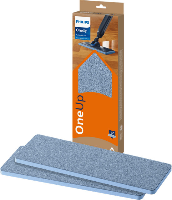 Philips OneUp Wischtuch XV1884/20 Ersatz-Pad, Blau, 2 Stück - Bild 1
