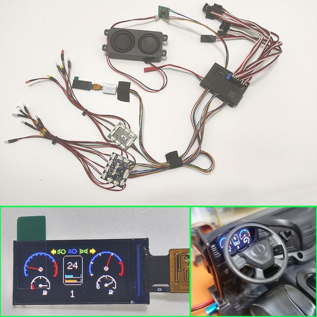 Tamiya Sound- und Lichtsystem für 1/14 RC-Truck, Zubehör - Bild 1