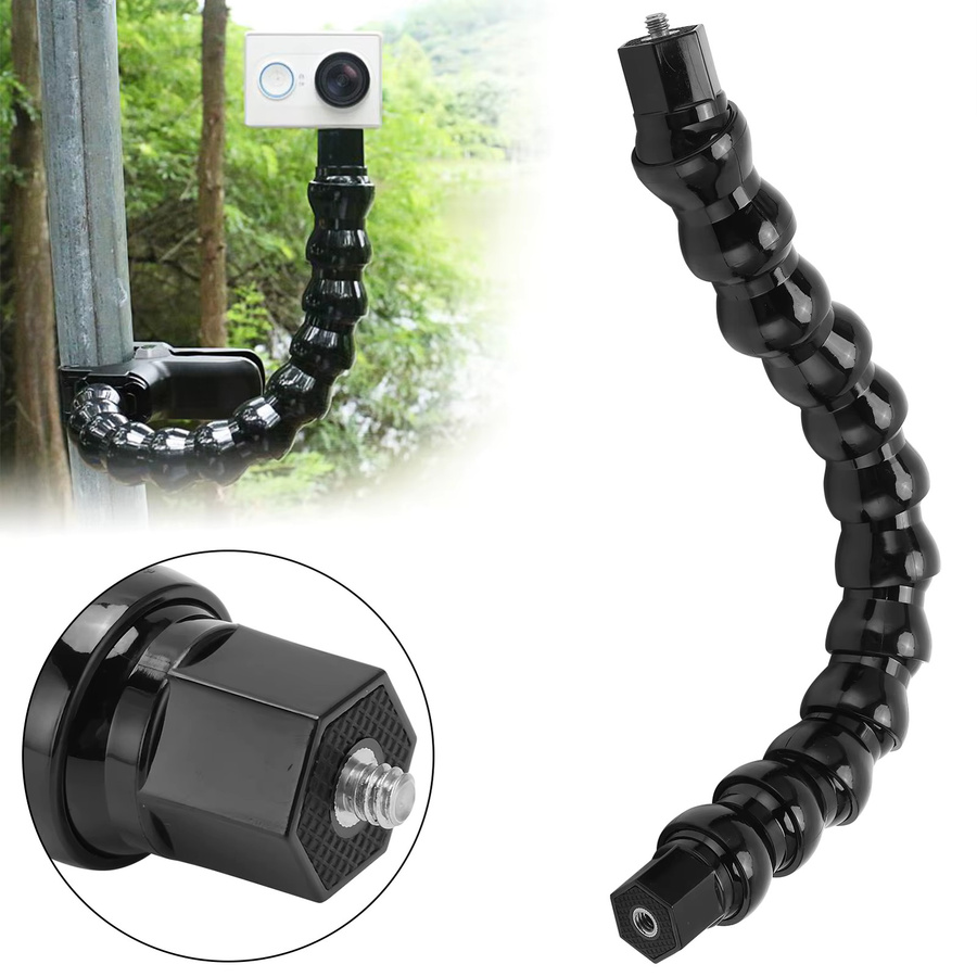YOUTHINK Flexible Armhalterung Schwanenhals FLW 265 in Schwarz mit 1/4 Zoll Schraubengewinde und 12 Abschnitten - Bild 6