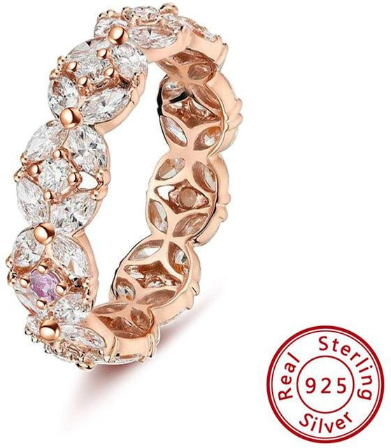 Diamantring 925 Silber, Zirkonia, Damen - Bild 1