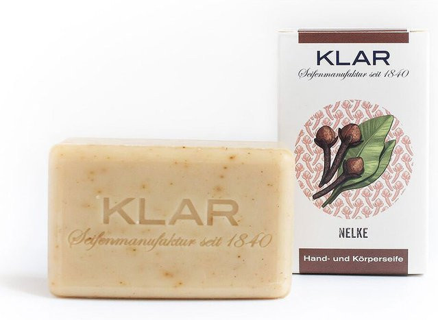 KLAR Nelkenseife Hand- und Körperseife, 100g - Bild 1