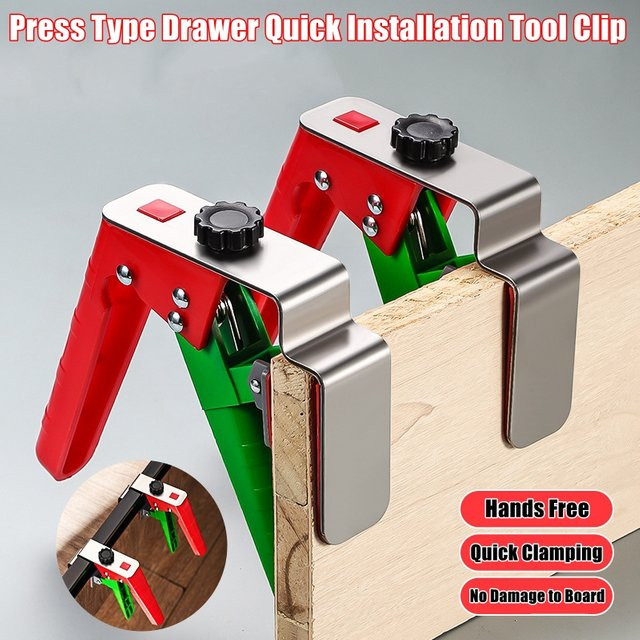 NIUXIANG Montageclip für Schubladenfrontplatten als verstellbare Rahmenklemme in Multicolor - Bild 1