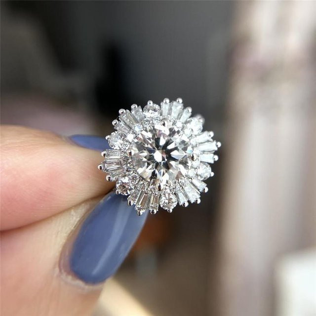 Huitan Mode Ring, Kupfer, Zirkonia, Schwarz, Damen - Bild 1