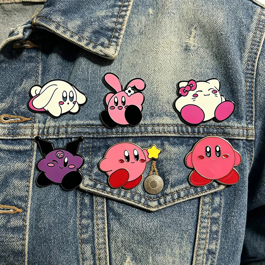 Bandai Kirby Anime Pin-Set, Emaille-Brosche, Anstecknadel - Bild 2