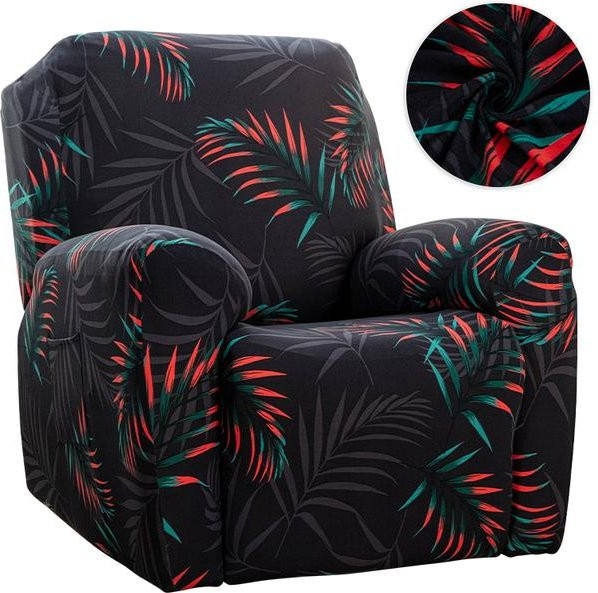 Lellen Floraler Stretch-Liegesofabezug für 1 Sitz, abnehmbarer Schonbezug für Relax-Sessel in Multicolour - Bild 1