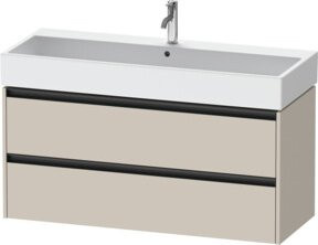 Duravit Waschtischunterschrank Ketho.2 in Beige Matt mit 2 Schubladen, wandhängend, B/T: 118,4 x 46 cm - Bild 1