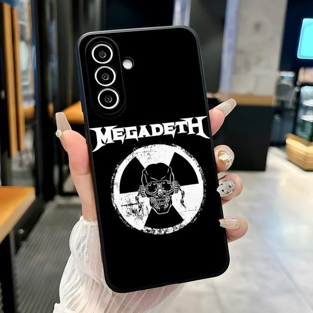 Stoßfeste Handyhülle Megadeth Metal Band für Samsung Galaxy A13 A14 A25 A33 A35 A36 A52 A54 A55 A56 5G in Schwarz - Bild 1
