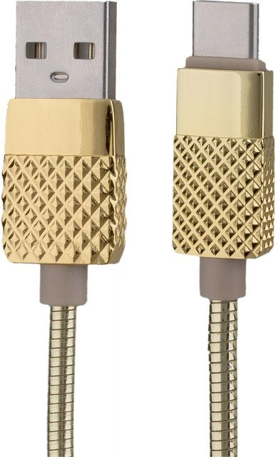 PETER JÄCKEL USB Typ-C Datenkabel BRILLIANT in Gold mit Sync- und Ladefunktion - Bild 1