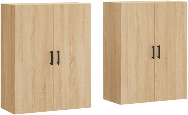 vidaXL Wandschränke 2er Set Sonoma Eiche, B/T/H: 69,5 x 34 x 90 cm - Bild 1