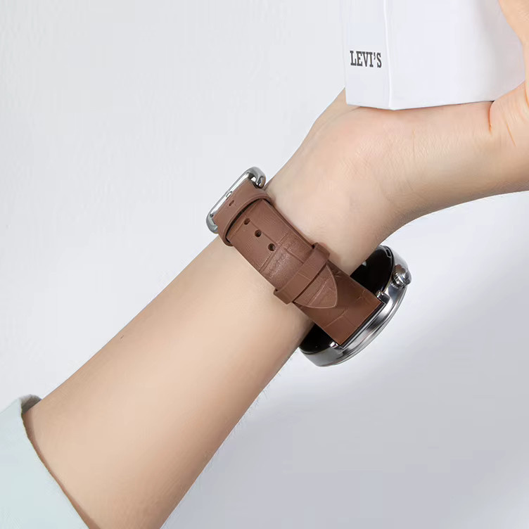 Jansin Uhrenarmband Leder, Xiaomi Watch S4 41 mm, 18 mm - Bild 3