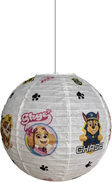 Niermann Pendelleuchte Paw Patrol bunt aus Papier in Kugelform mit Durchmesser: 40 cm - Bild 1