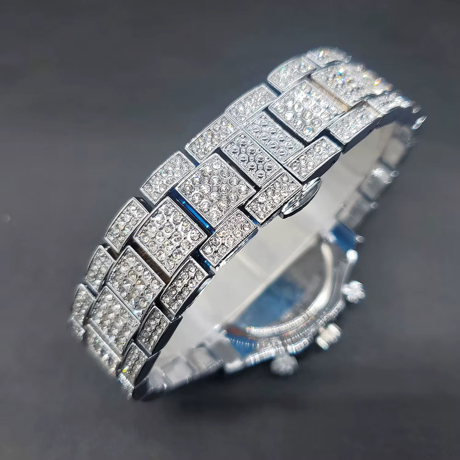 UNIGUET Armbanduhr Edelstahl, Quarz, Diamantbesetzt, Zirkonia, Herren - Bild 3