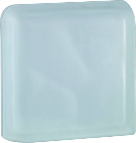 Fuchs Design Glasbaustein in Weiss und Transparent mit Satin-Finish, B/H: 19,0 x 19,0 cm - Bild 1