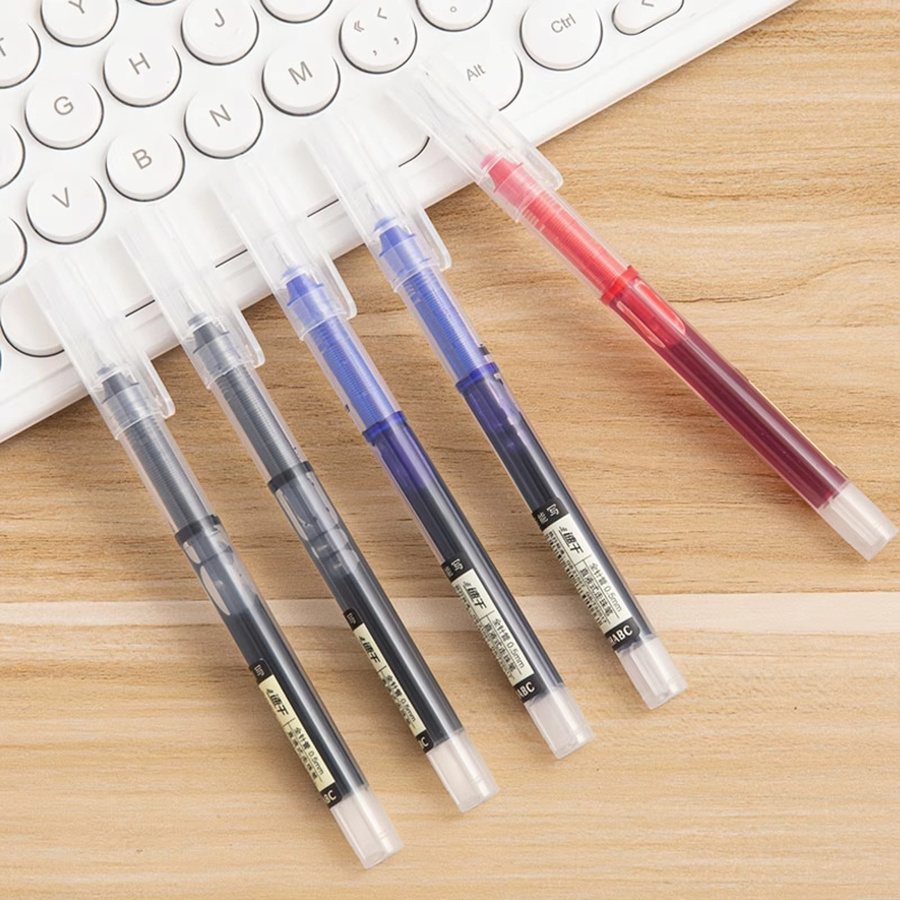 Fineliner Set mit 0,5 mm Spitze, schnell trocknende Tinte in Blau und Mehrfarbig, ideal für Schule und Schreibwaren - Bild 2