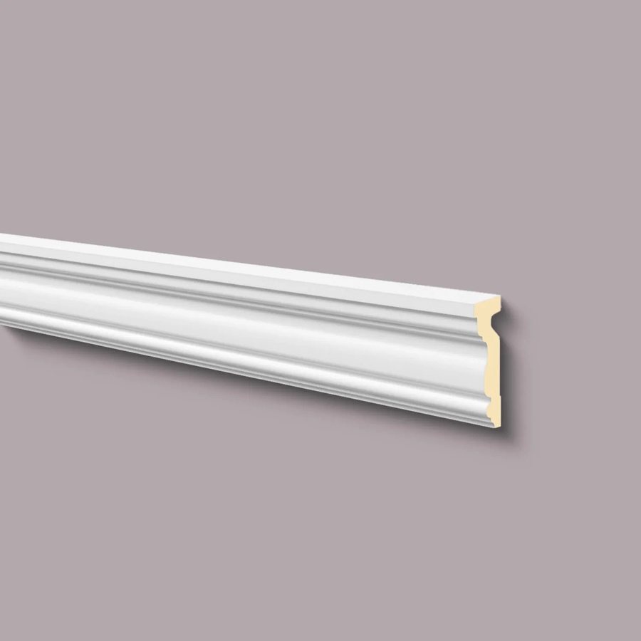 NMC MA14 DOMOSTYL Türumrandung und Fassadenstuck als Fensterumrandung aus Polyurethan, Farbe: Weiß, B/T/H: 200 x 4 x 13 cm - Bild 1