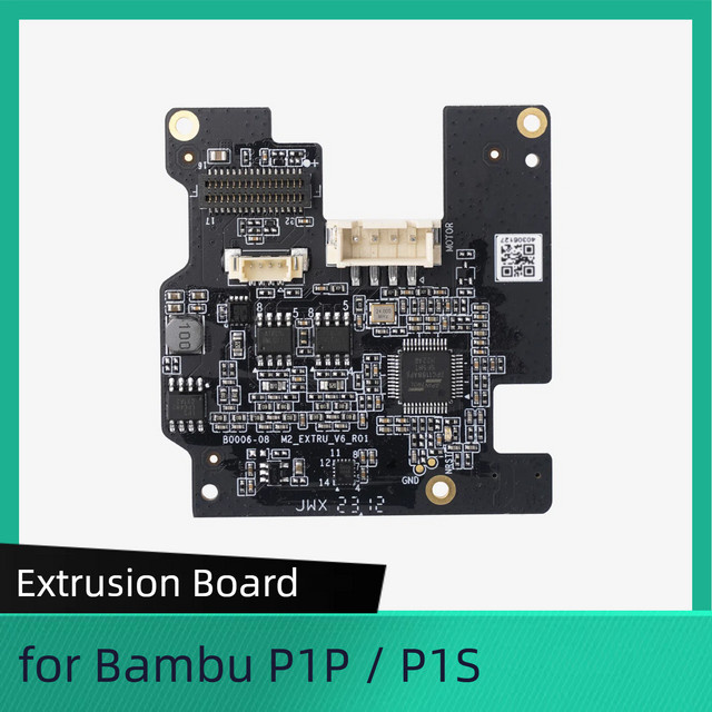 BambuLab Extrusion Motherboard Hauptplatine für P1P und P1S 3D Drucker Zubehör in Schwarz - Bild 1