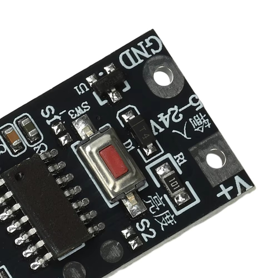 100W LED-Dimmer-Controller für 5-24V LED-Streifen mit stufenloser An- und Ausblendung sowie sanften Ein- und Ausschaltmodi in Schwarz - Bild 4