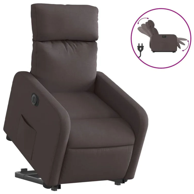 Vidaxl Elektrischer Massagesessel mit Aufstehhilfe in Braun - Bild 7