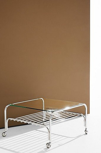 Cleo Couchtisch Pastill mit Glasplatte und Metallgestell, transparent, B/T/H: 65 x 65 x 65 cm - Bild 1