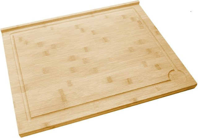 SSW Back- und Tranchierbrett aus Bambus in Beige, B/T/H: 48 x 38 x 2 cm - Bild 1