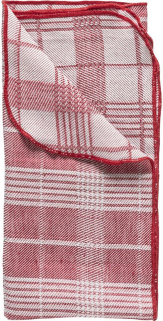 Costa Nova Serviette Carolina rot kariert, 6er Pack, B/L: 47 x 47 cm - Bild 1