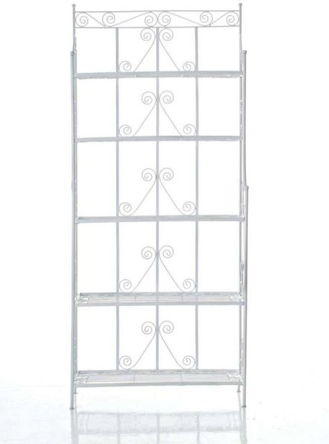 TPFGarden Standregal Cio Pflanzregal aus Metall in Antik Weiß, B: 74,5 cm, T: 34,5 cm, H: 173,0 cm - Bild 1