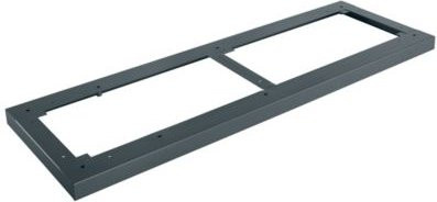 Schäfer Shop Genius Stahlsockel TETRIS WOOD für Regale und Schränke, Farbe: anthrazit, Breite: 120 cm - Bild 1