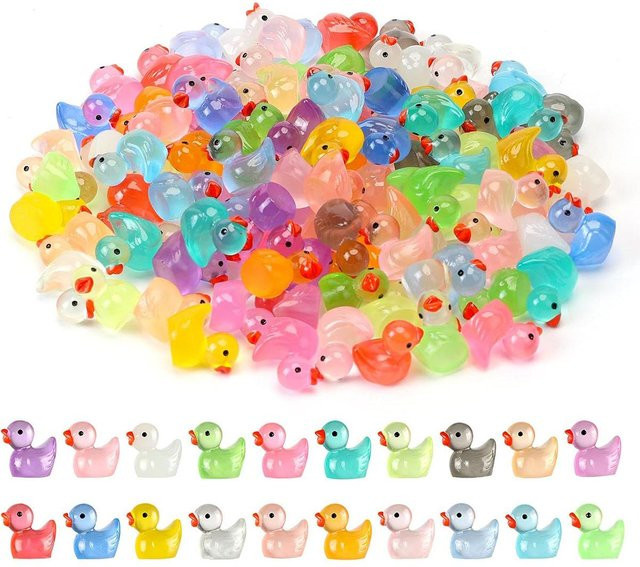 Yiran toy Leuchtende Mini-Enten Miniaturfiguren 10-teiliges Set - Bild 1