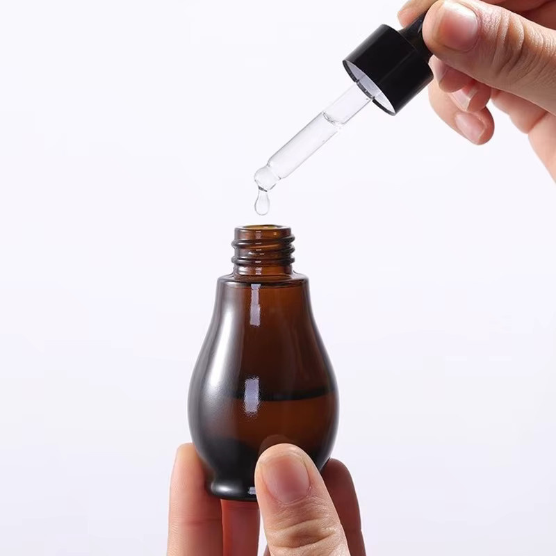 HNKMP Braunglas Tropfflaschen mit Pipette, 5 ml-10 ml, Nachfüllbar - Bild 3