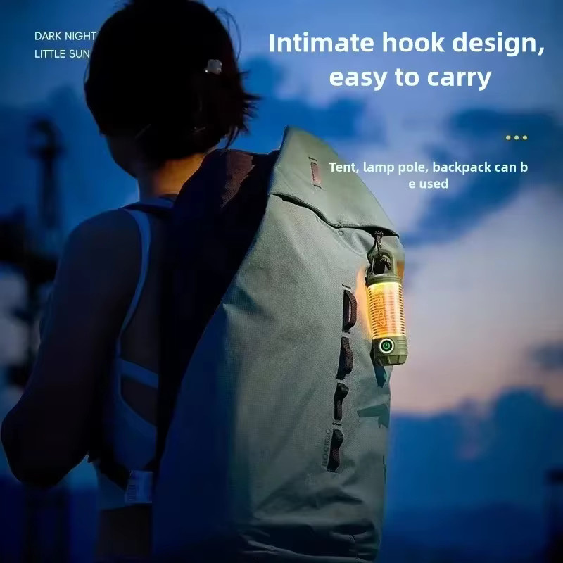 ESMARTER Wiederaufladbare LED Taschenlampe mit COB-Licht, multifunktionale wasserdichte Außenleuchte für Camping und Reisen - Bild 2