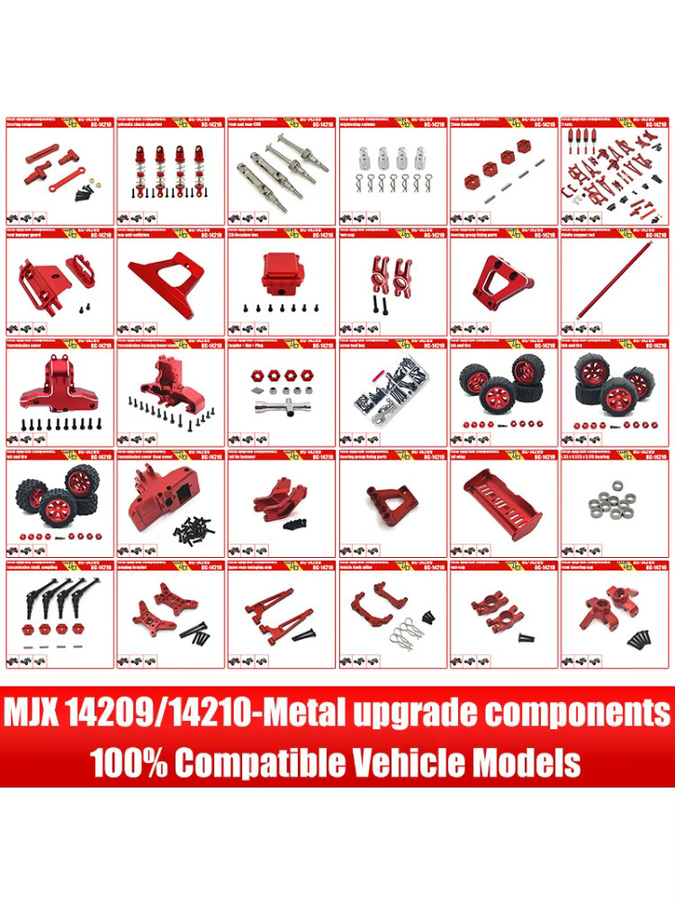 MJX Metall-Zubehör-Upgrade für Ferngesteuerte Autos, Metallteile-Modifikationskit - Bild 3