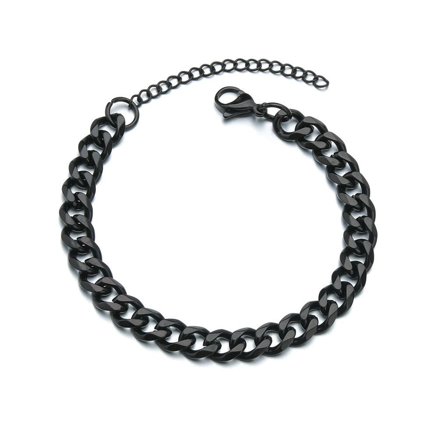 lifeinbuy Armband, Edelstahl, Gold, 7mm, Unisex - Bild 3