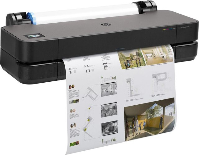 HP DesignJet T230 Großformatdrucker 2025 Edition, Tintenstrahl-Drucker für A1 und ANSI D, 2400 x 1200 dpi, mit Wi-Fi, USB und Gigabit LAN, Schwarz - Bild 1