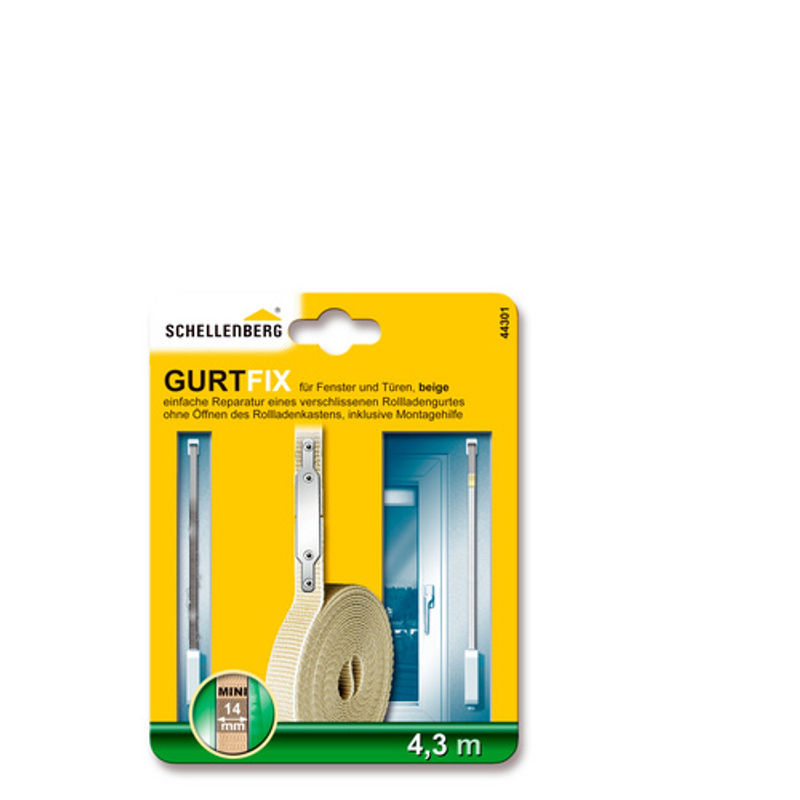 Schellenberg Gurtfix Reparaturset Mini für Rolladen in Beige mit 14 mm Breite - Bild 2