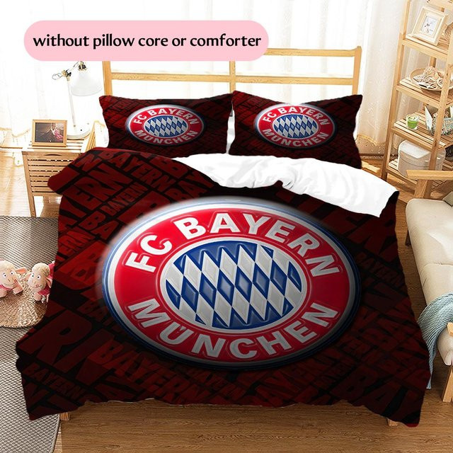 FC Bayern München Bettwäsche Set mit Reißverschluss, 1 Bettbezug und 2 Kissenbezüge, B/H: 260 x 240 cm - Bild 1