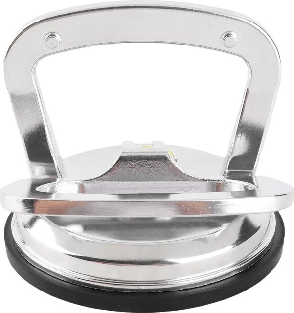 Manueller Saugheber aus Aluminiumlegierung für Glas und Keramikfliesen, Tragkraft 50 kg, Farbe: Weiß/Silber - Bild 1