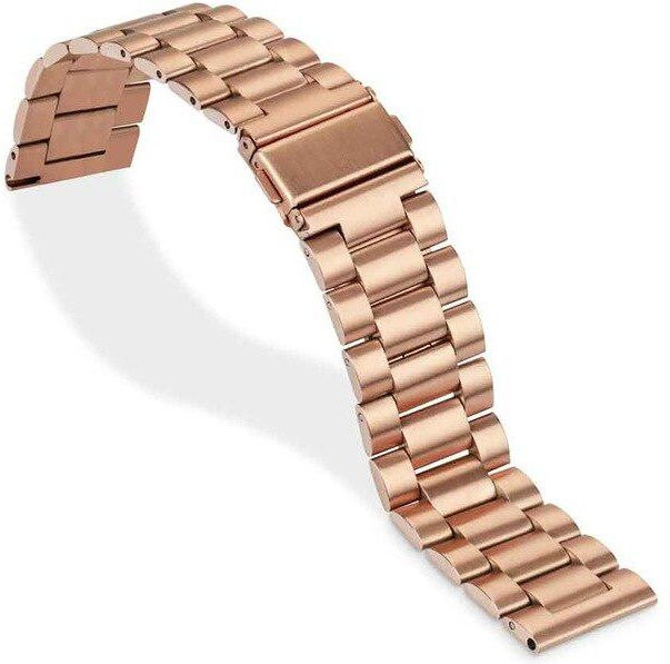 LANGLEY Uhrenarmband Edelstahl, Roségold, Herren, 24 mm - Bild 1