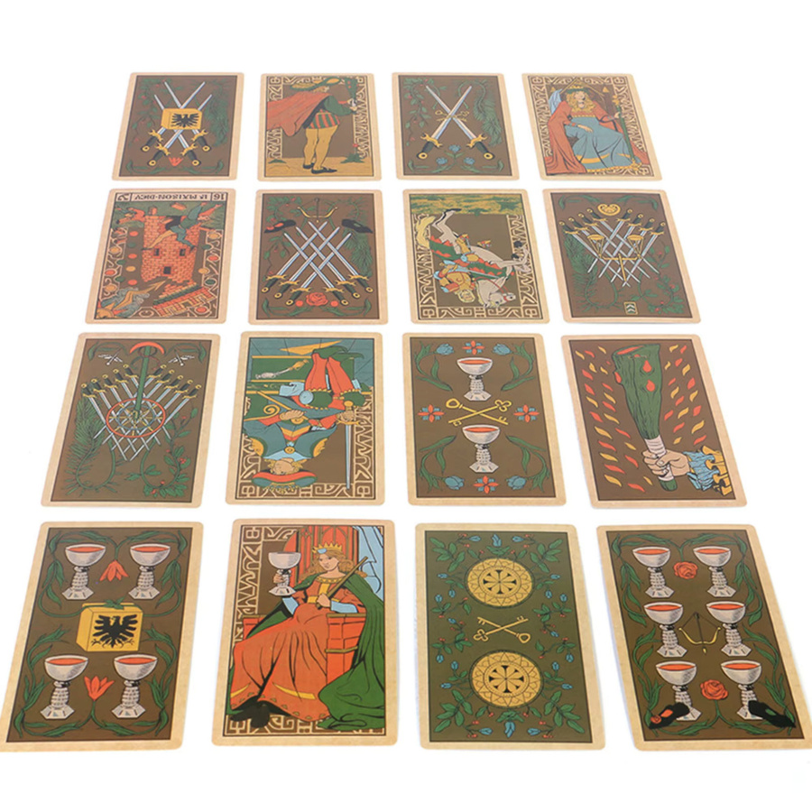 Wirth Symbolisches Tarot der Wirth, Tarotkarten mit Leitfaden, 78-Blatt-Tarotkarten - Bild 3